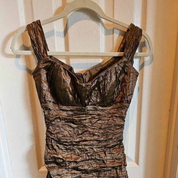 Nicole by Nicole Miller Dresses & Skirts - Nicole Miller Bronze Keyhole Cutout Cocktail Dress Size 6